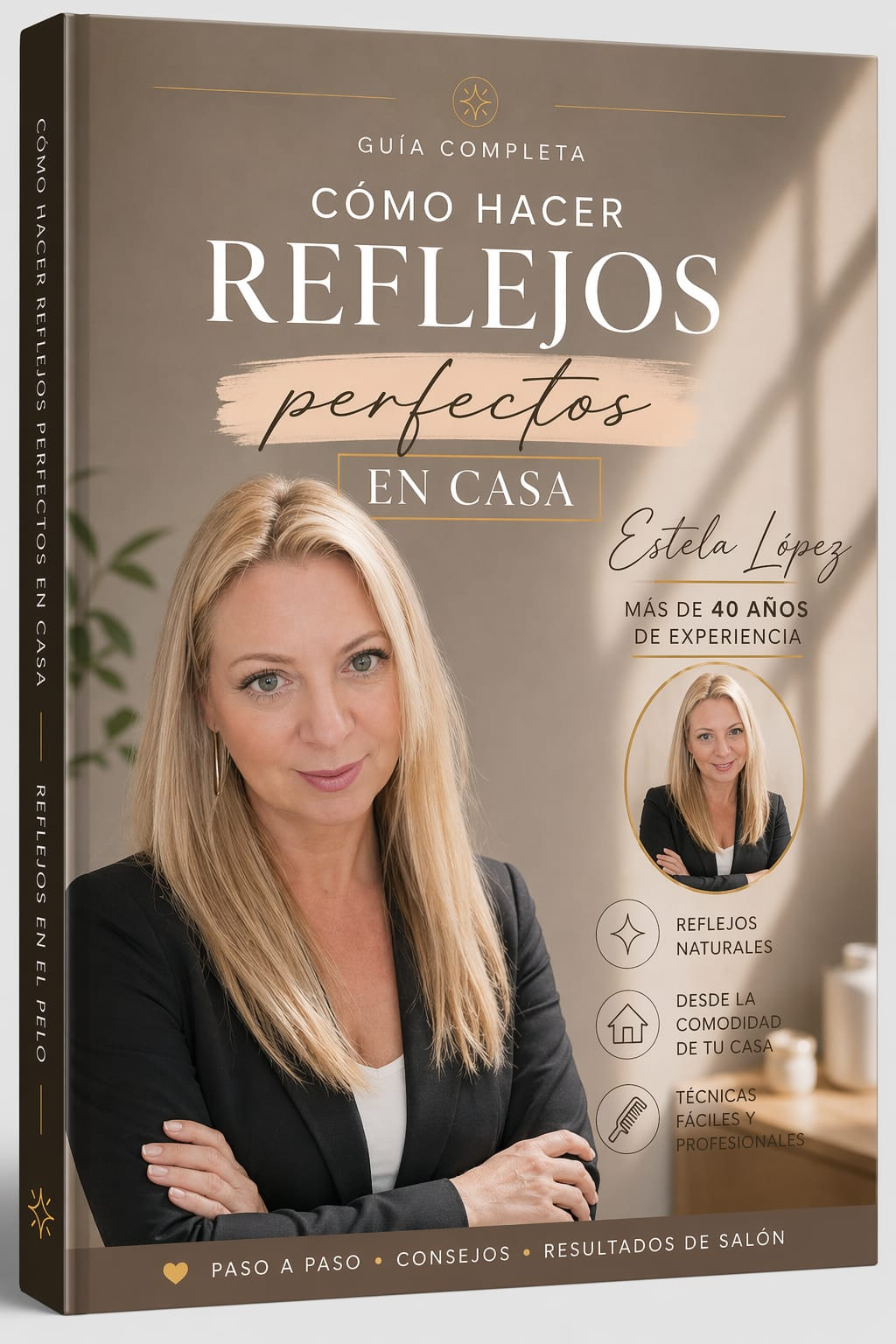 E-book Cómo hacer reflejos perfectos en casa por Estela López